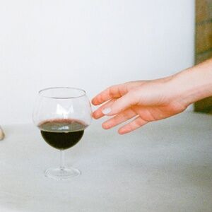 bubble wine glasses - pair